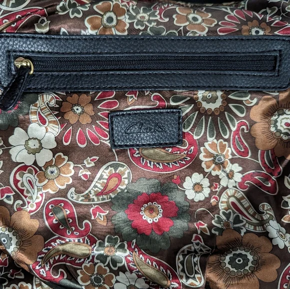 Clarks Black Leather Handbag Purse - Picture 5 of 5